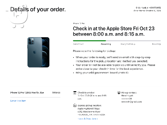 Apple iPhone 12 Pro Max - 256GB - WORLDWIDE Pacific Blue- Silver-Gold